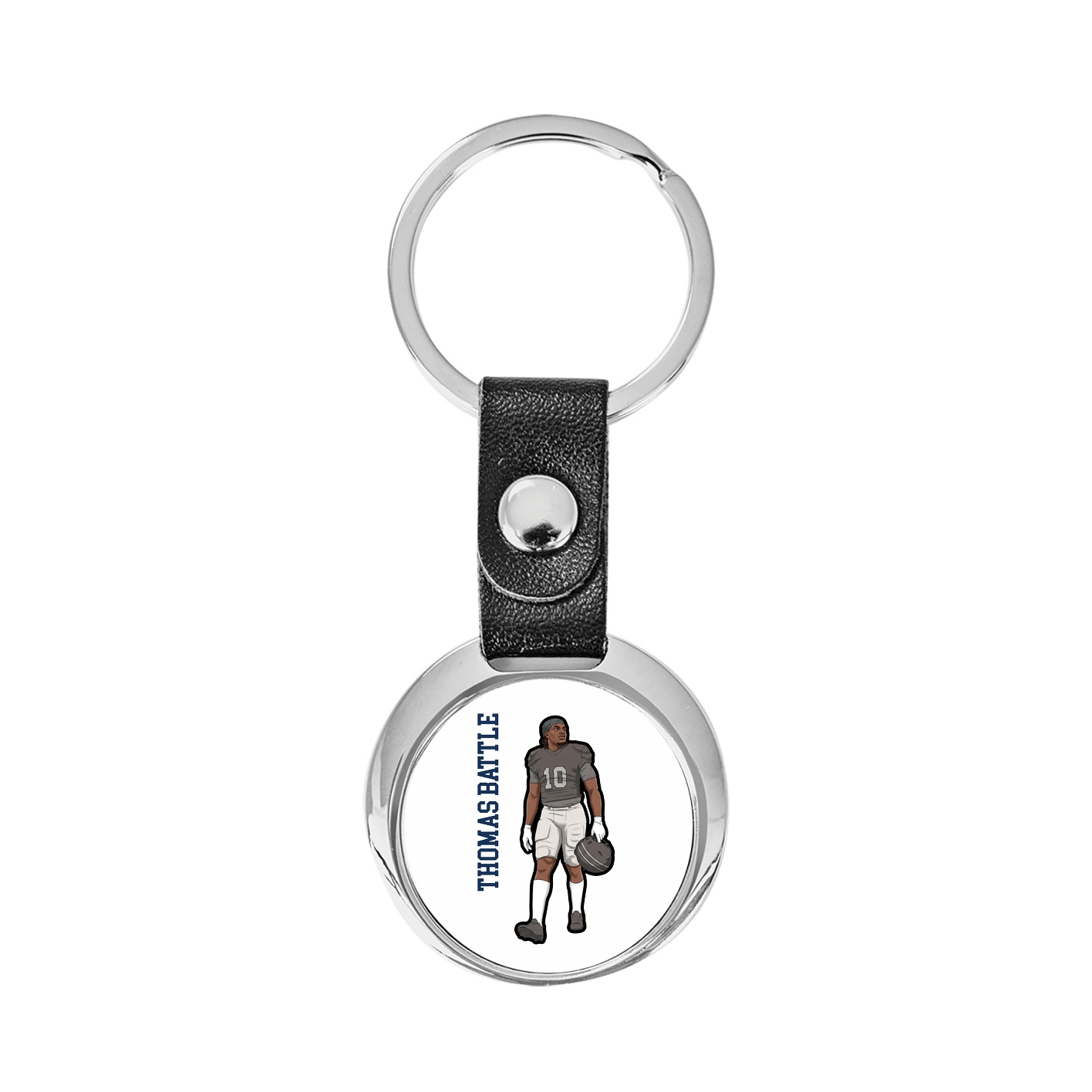 Key Chain — Name Vertical in Classic
