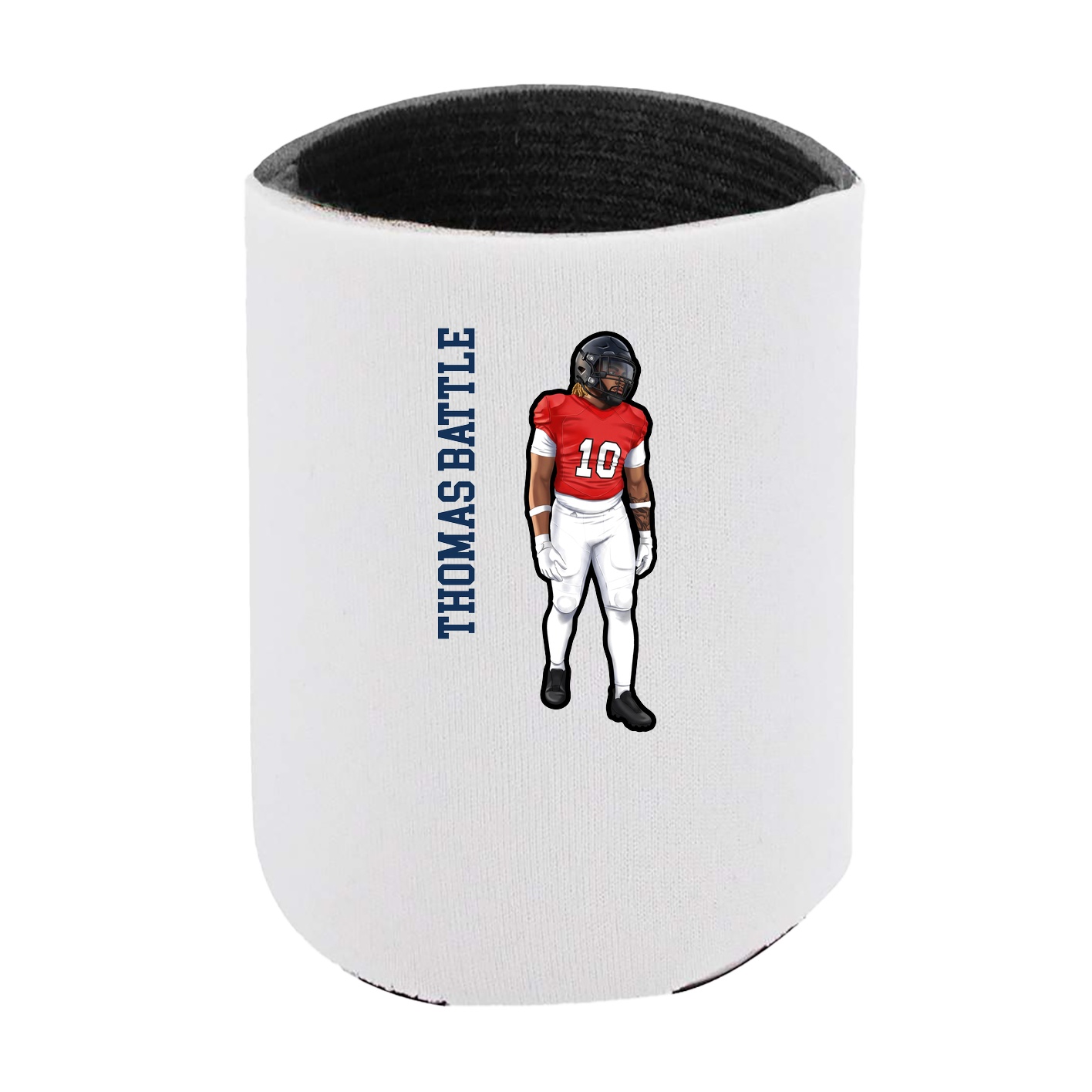 Can Holder — Name Vertical in White
