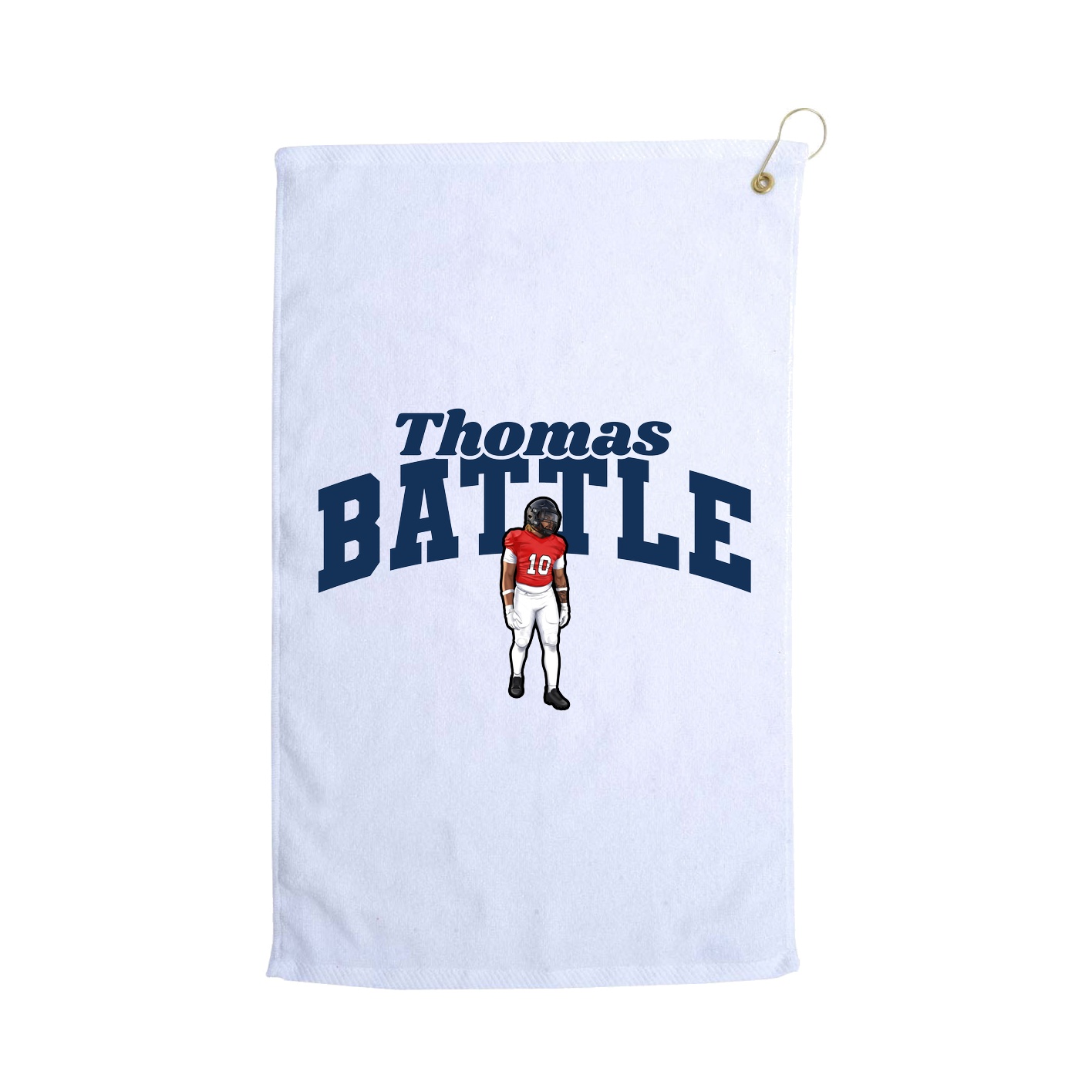 Golf Towel — Signature Arch in White