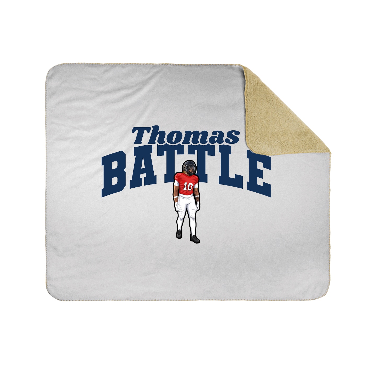 Throw Blanket — Signature Arch in White