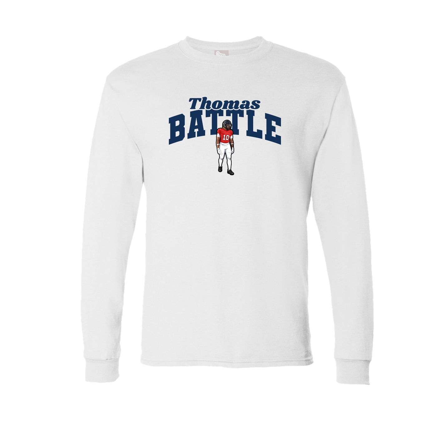 Long Sleeve Tee — Signature Arch in White