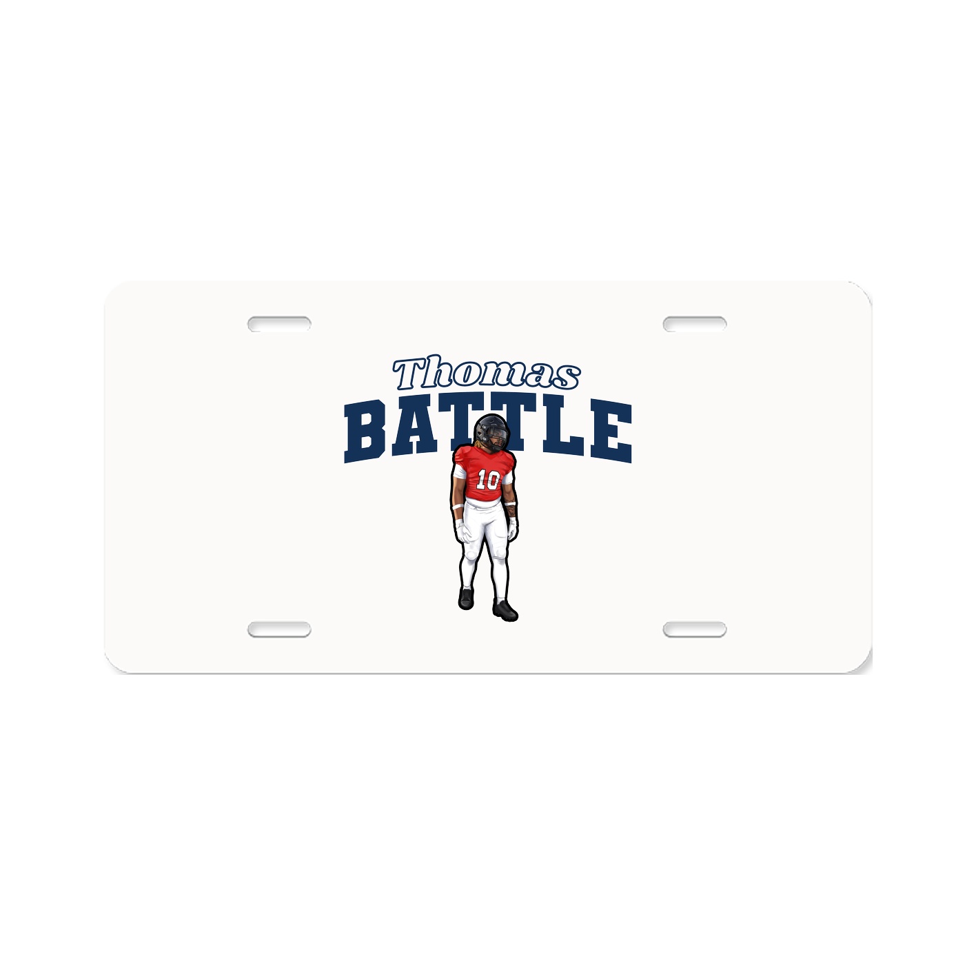 License Plate — Name Arch in Classic