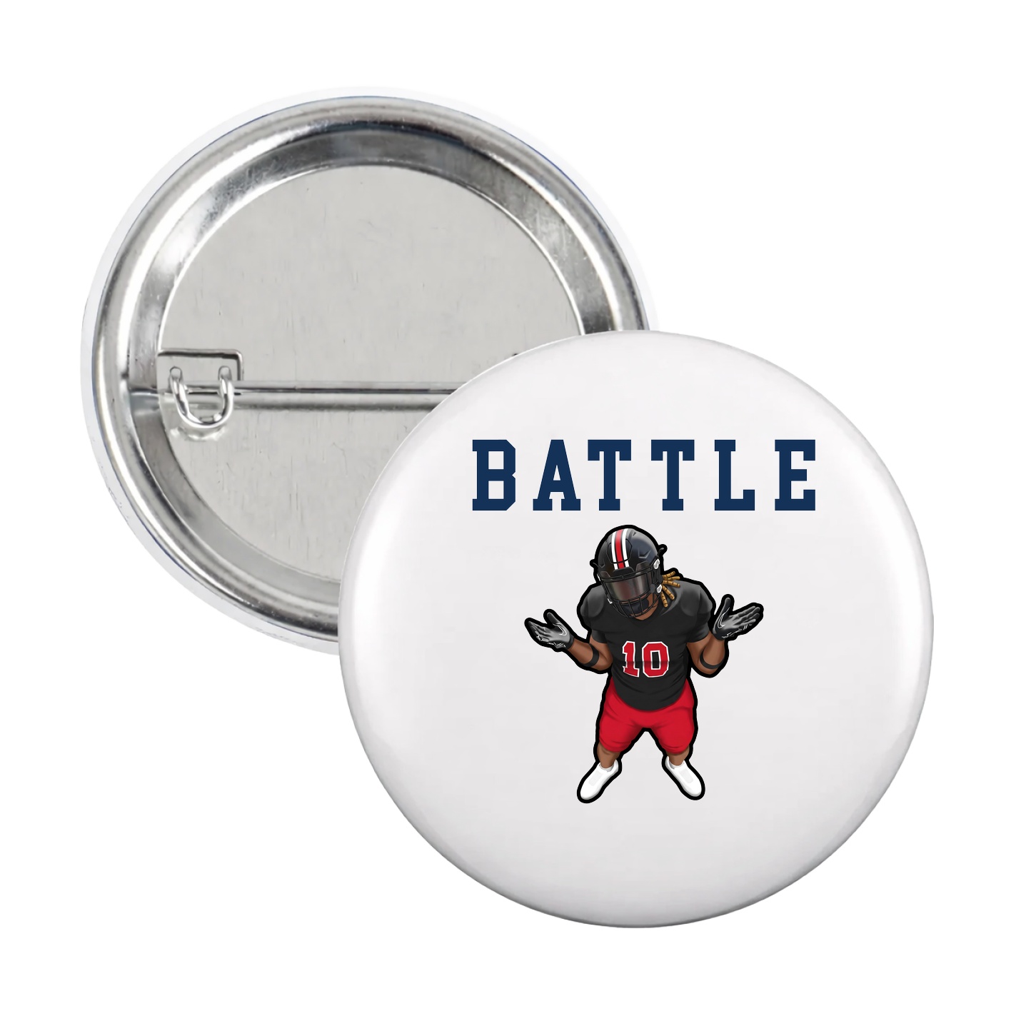 Game Day Button — Shirsey in White