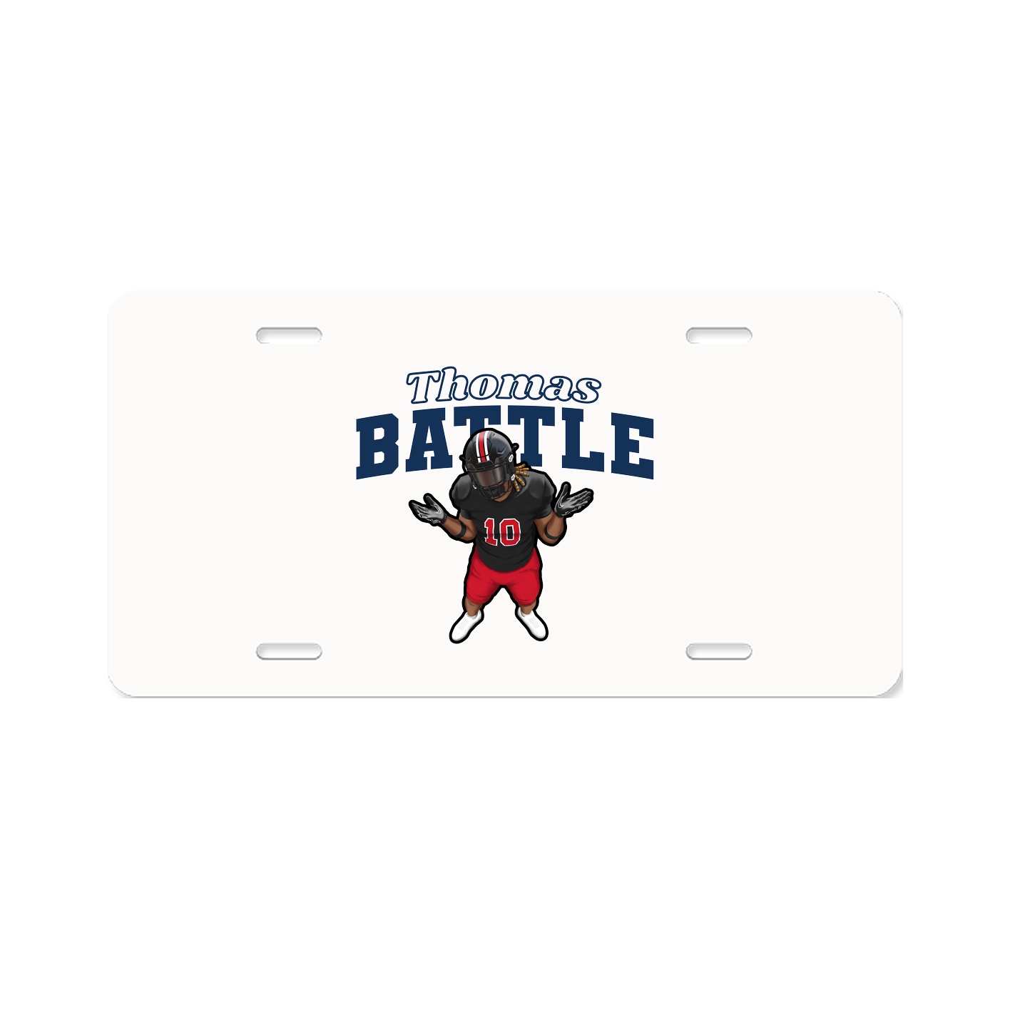 License Plate — Name Arch in Classic