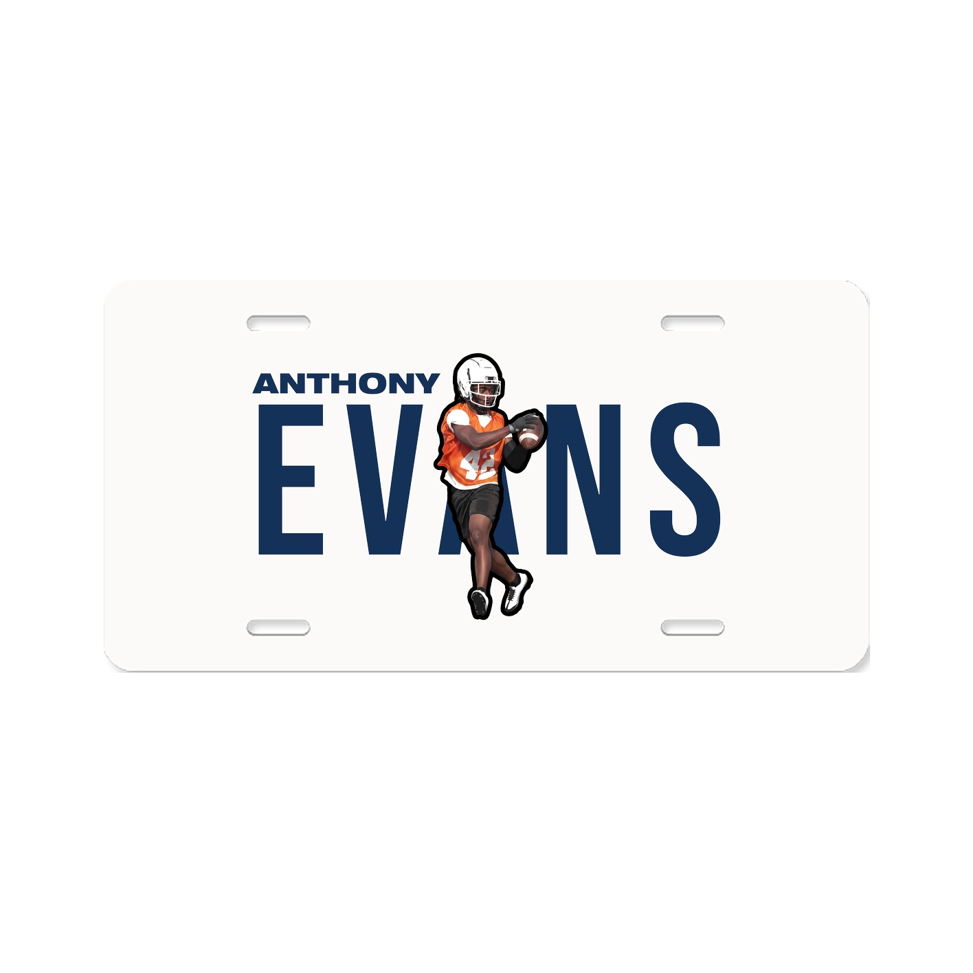 License Plate — Player Name in Classic