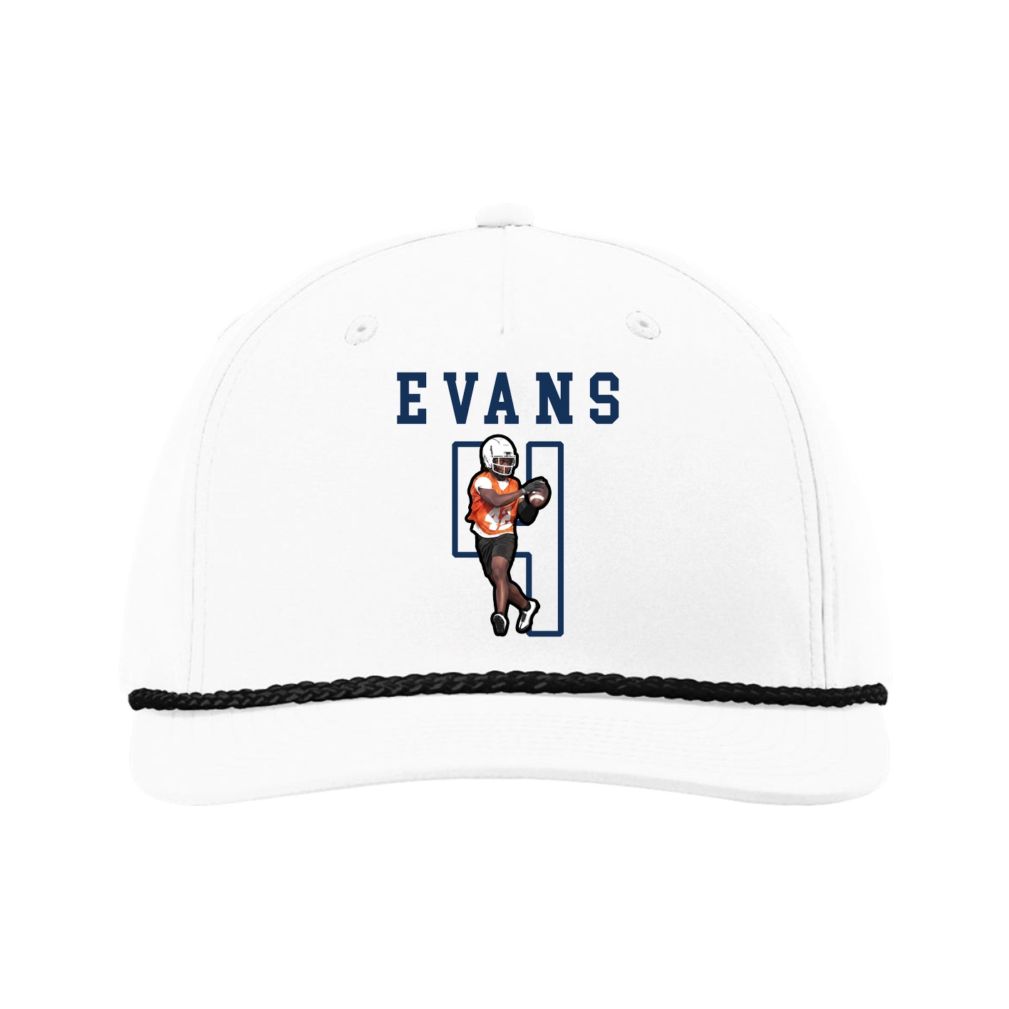 Five-Panel Classic Rope Cap — Shirsey in White