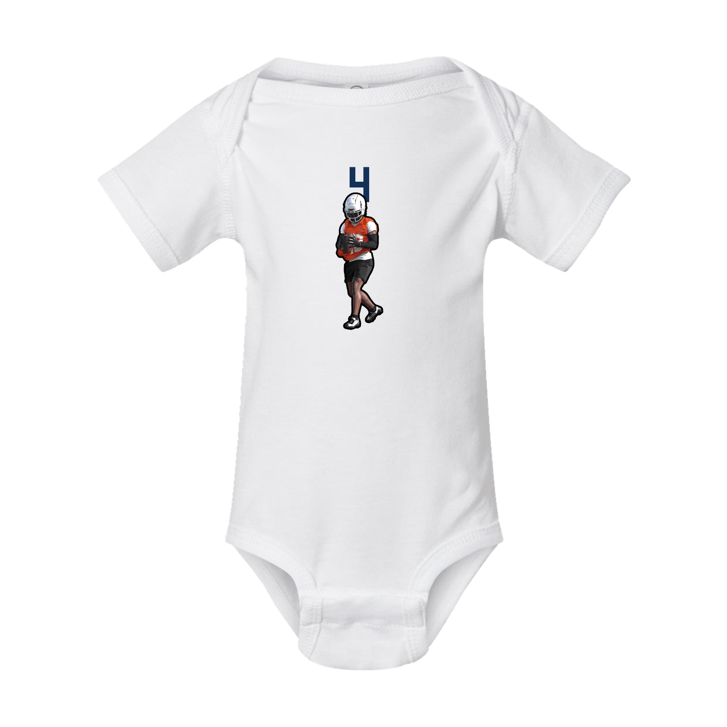 Baby Onesie — Number Top in White