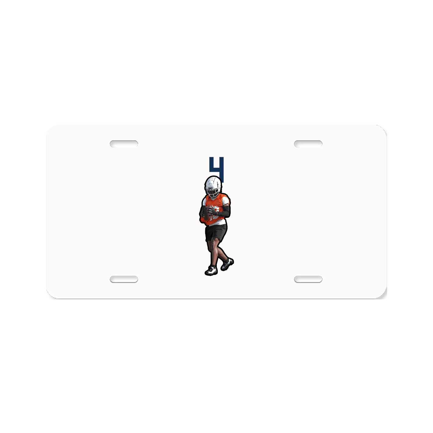 License Plate — Number Top in Classic