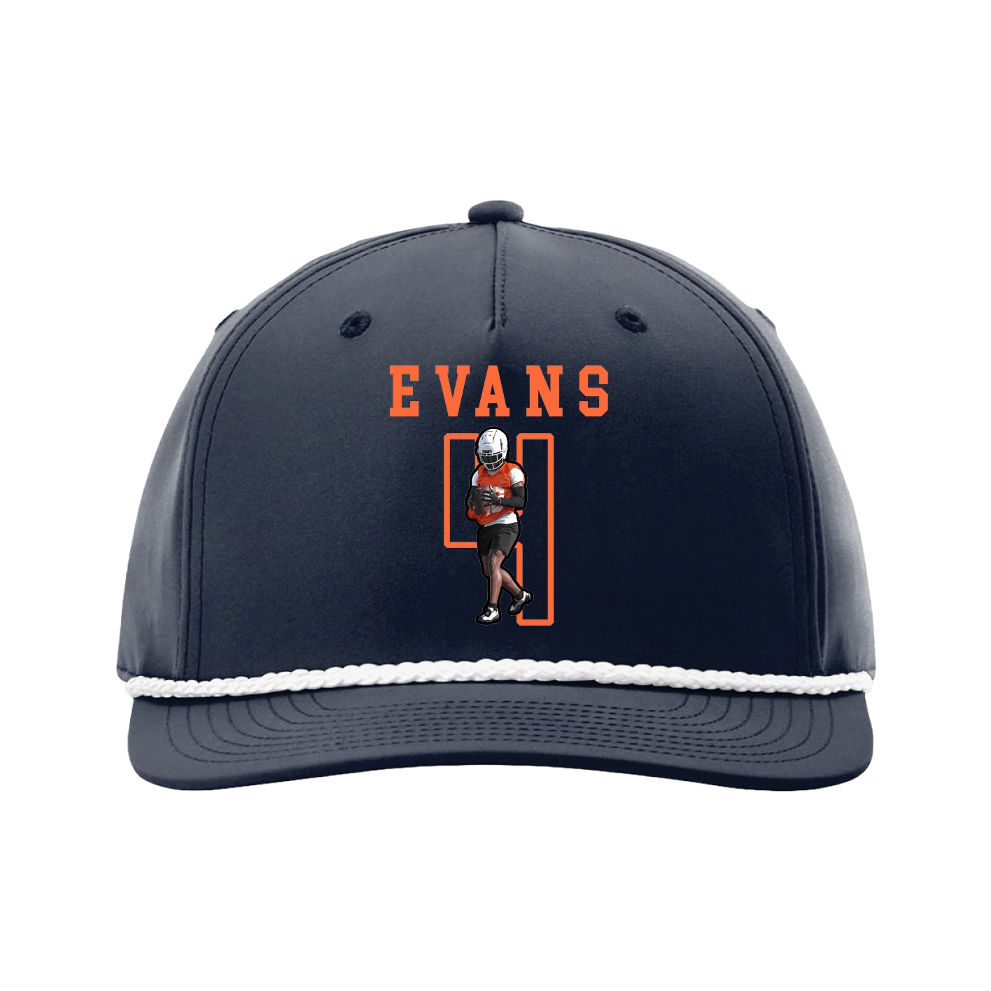 Five-Panel Classic Rope Cap — Shirsey in Navy