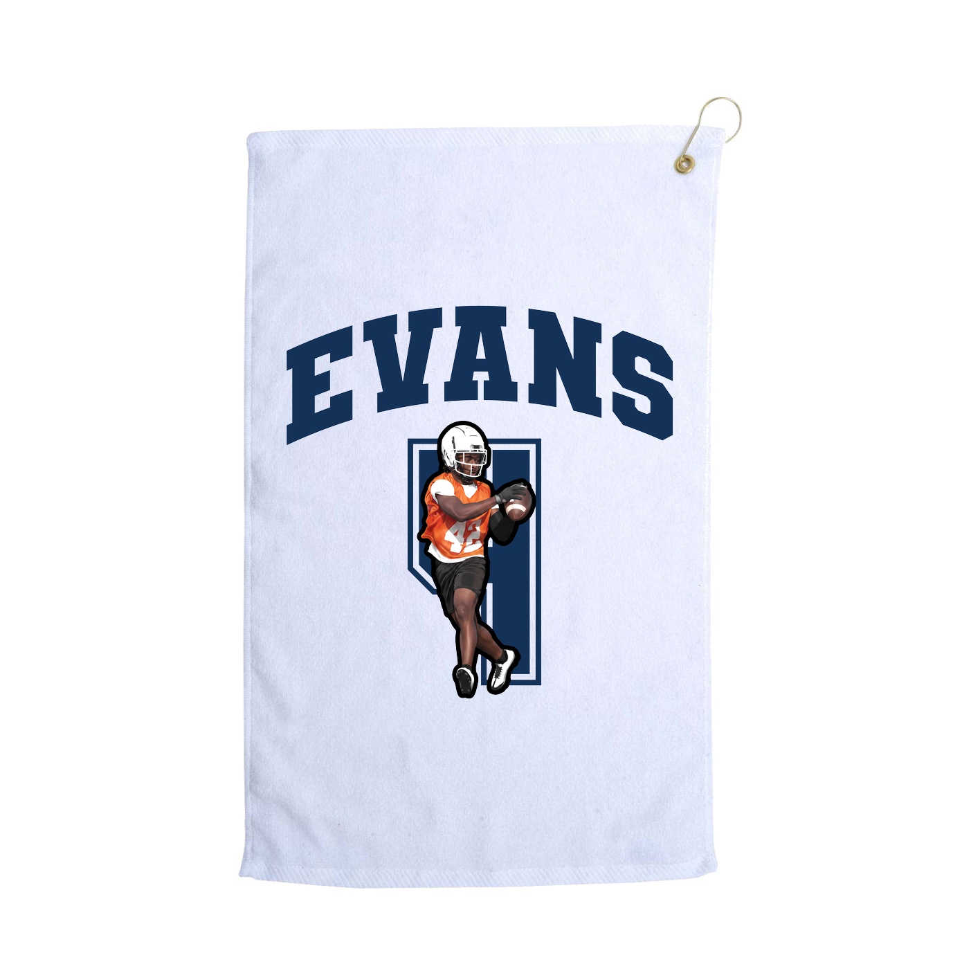 Golf Towel — Number in White