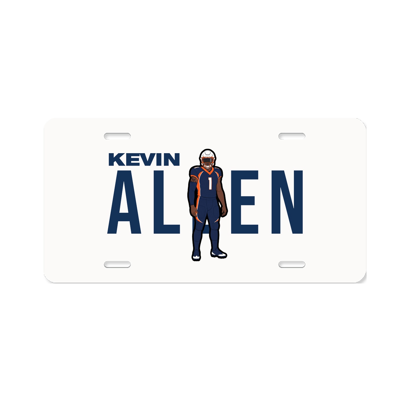 License Plate — Player Name in Classic