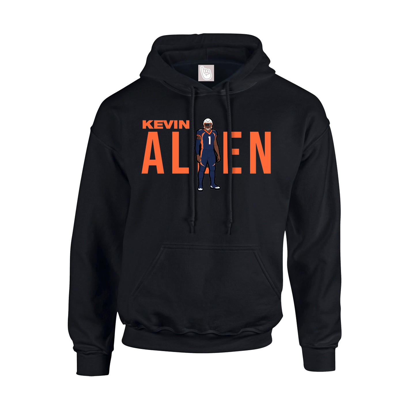 Hoodie — Player Name in Black