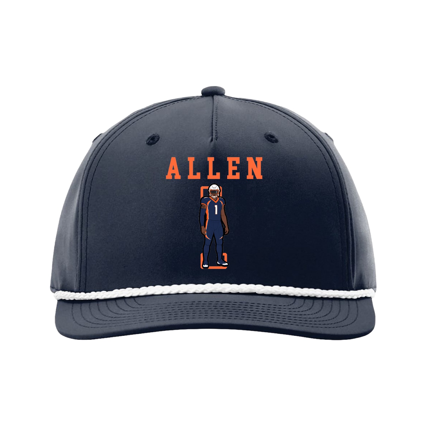 Five-Panel Classic Rope Cap — Shirsey in Navy