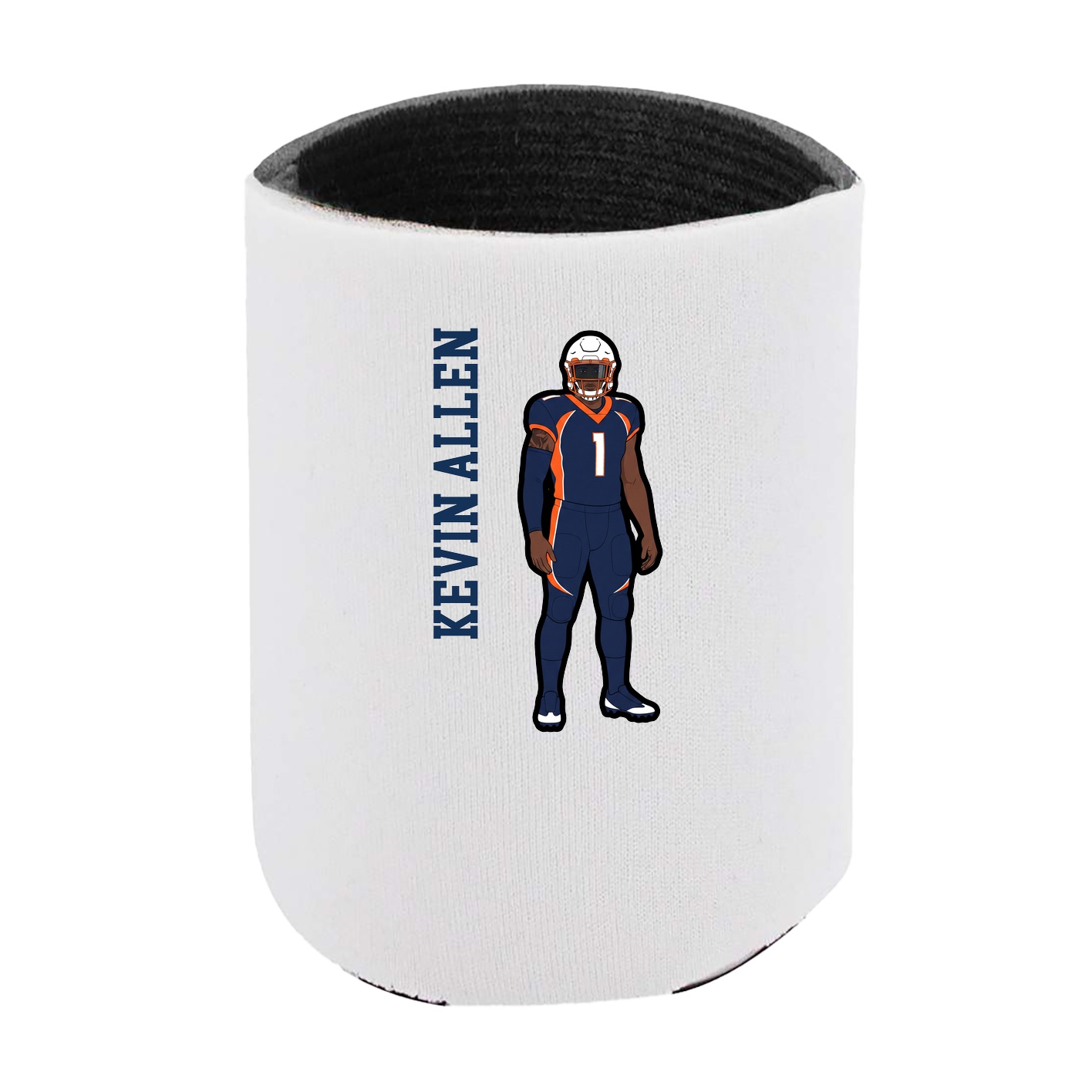 Can Holder — Name Vertical in White