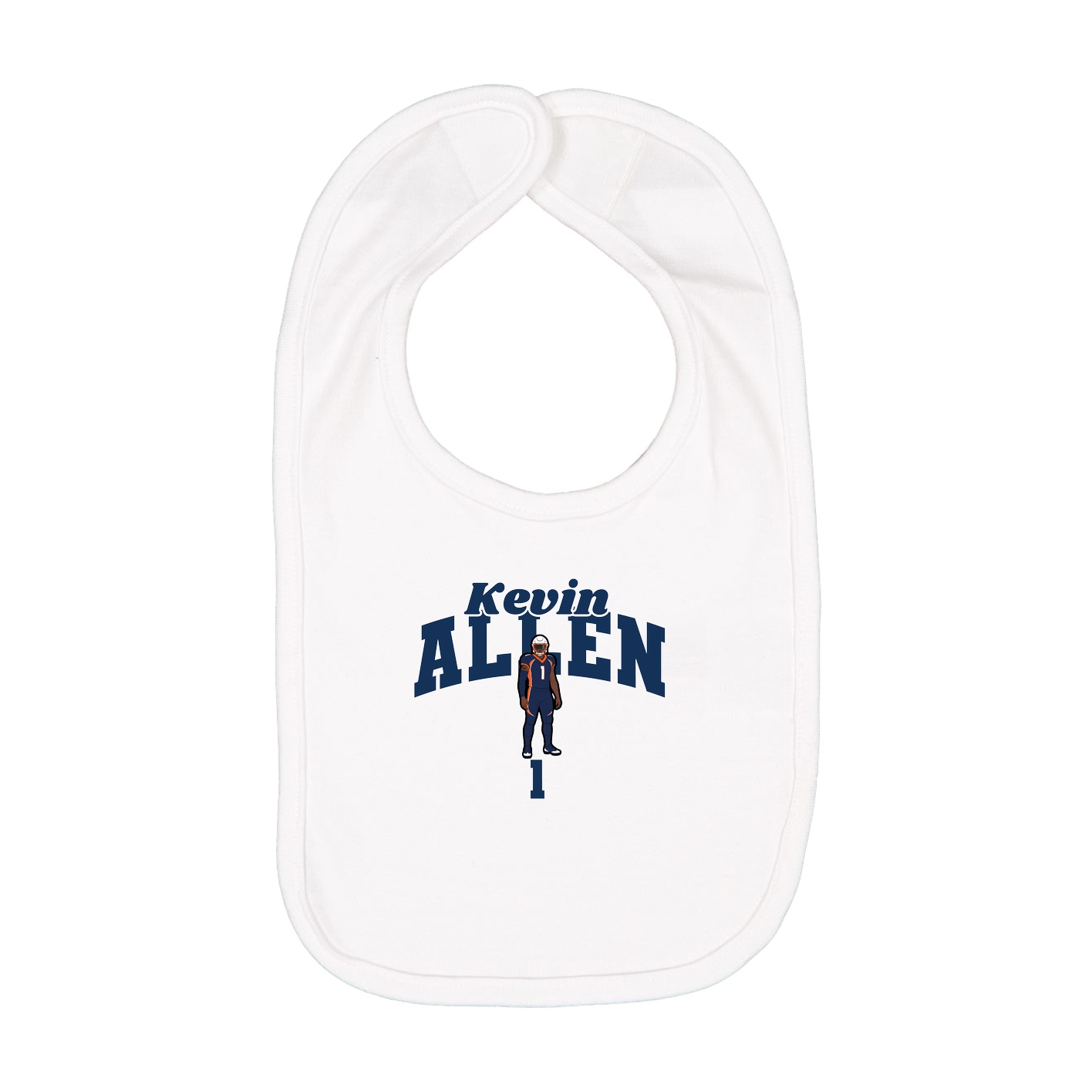 Infant Bib — Signature Arch in White
