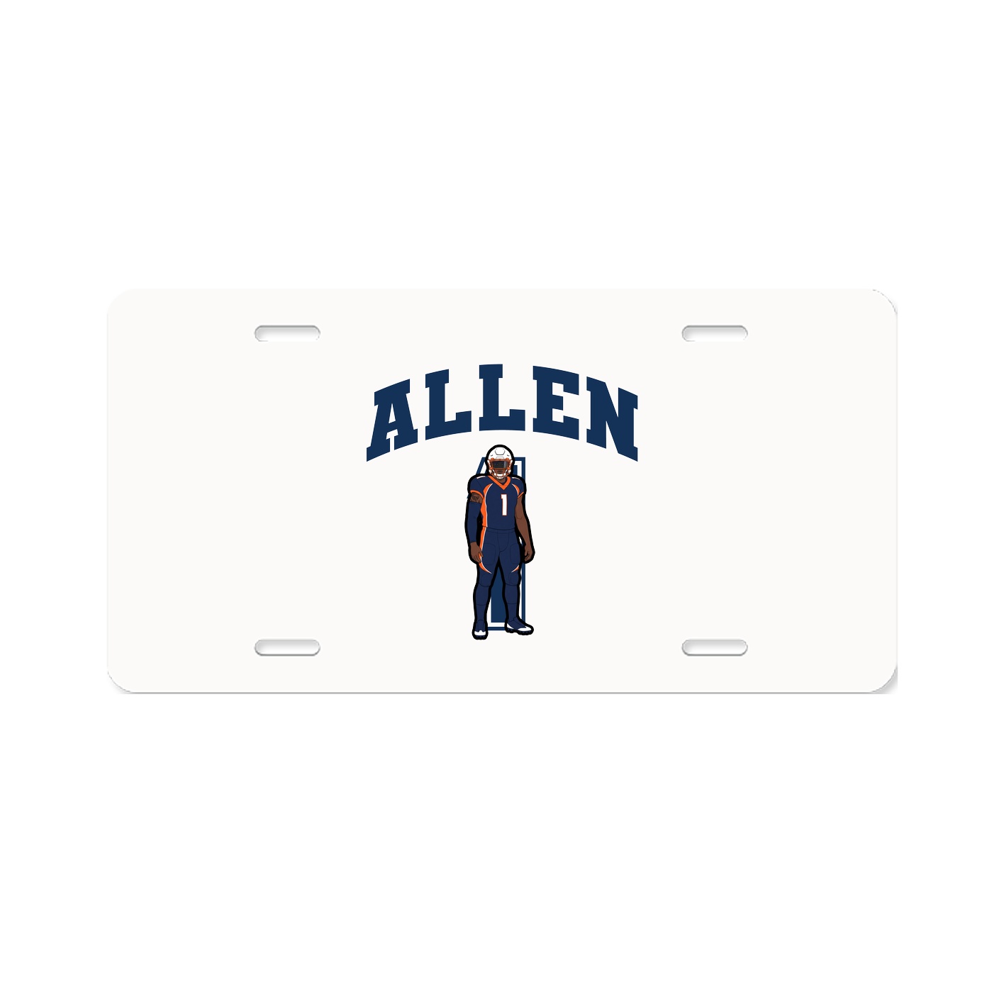 License Plate — Number in Classic