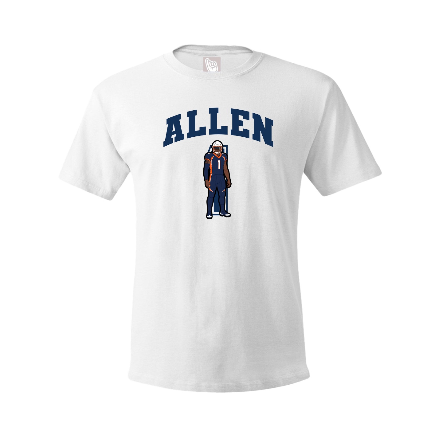 Youth Tee — Number in White