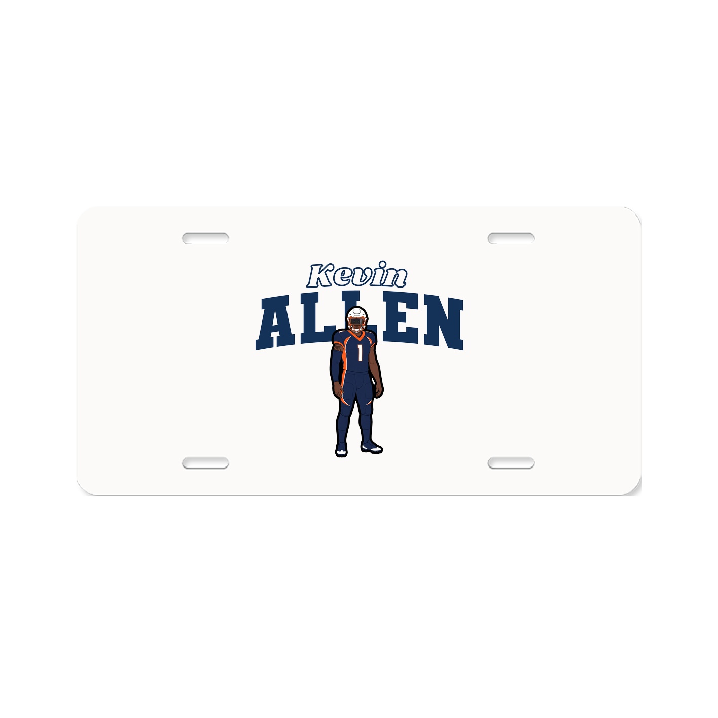 License Plate — Name Arch in Classic