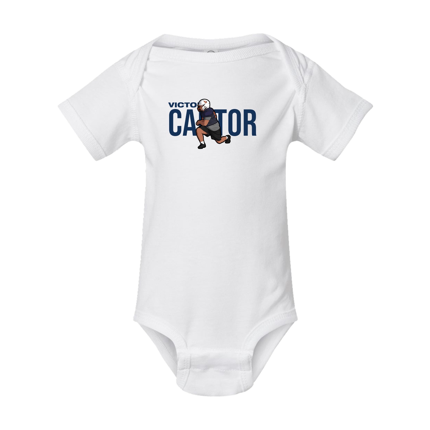 Baby Onesie — Player Name in White