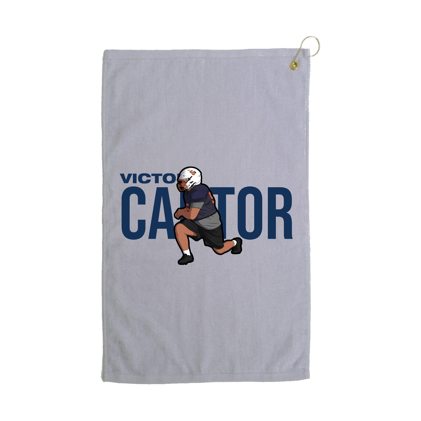 Golf Towel — Player Name in Grey