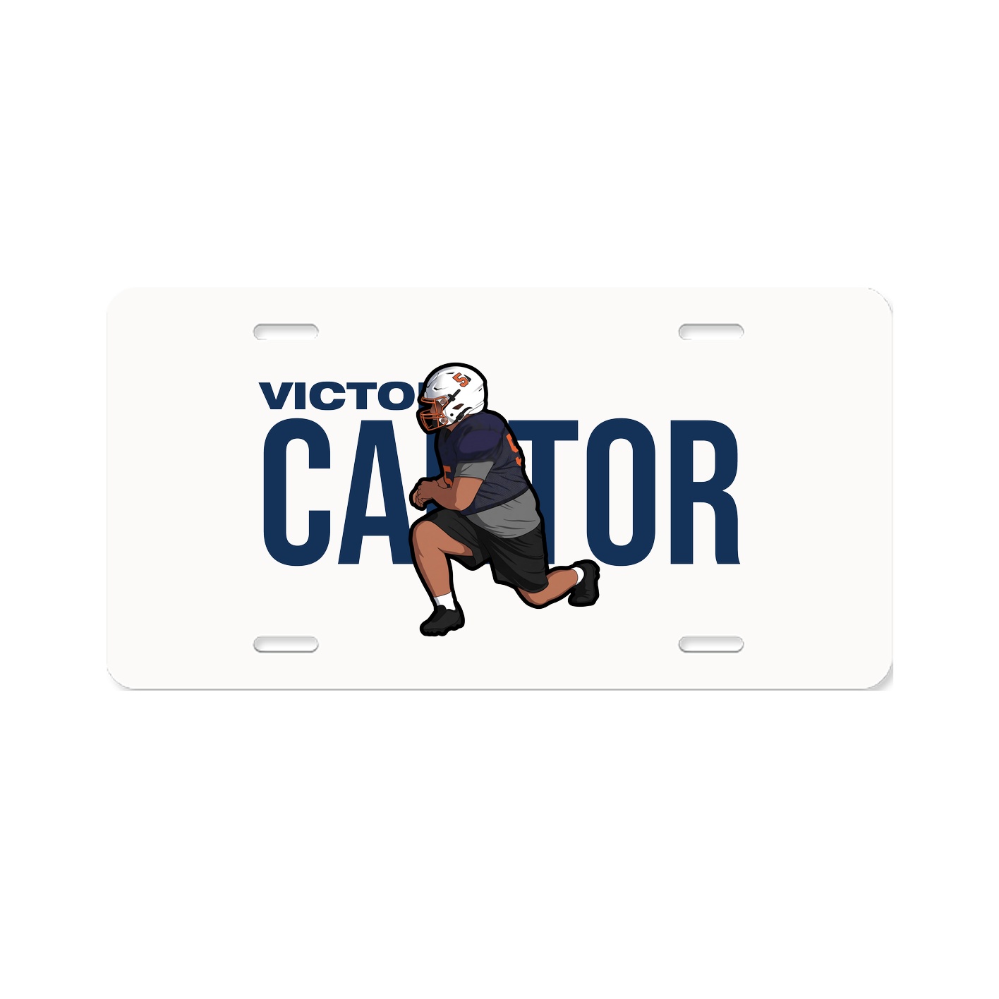License Plate — Player Name in Classic