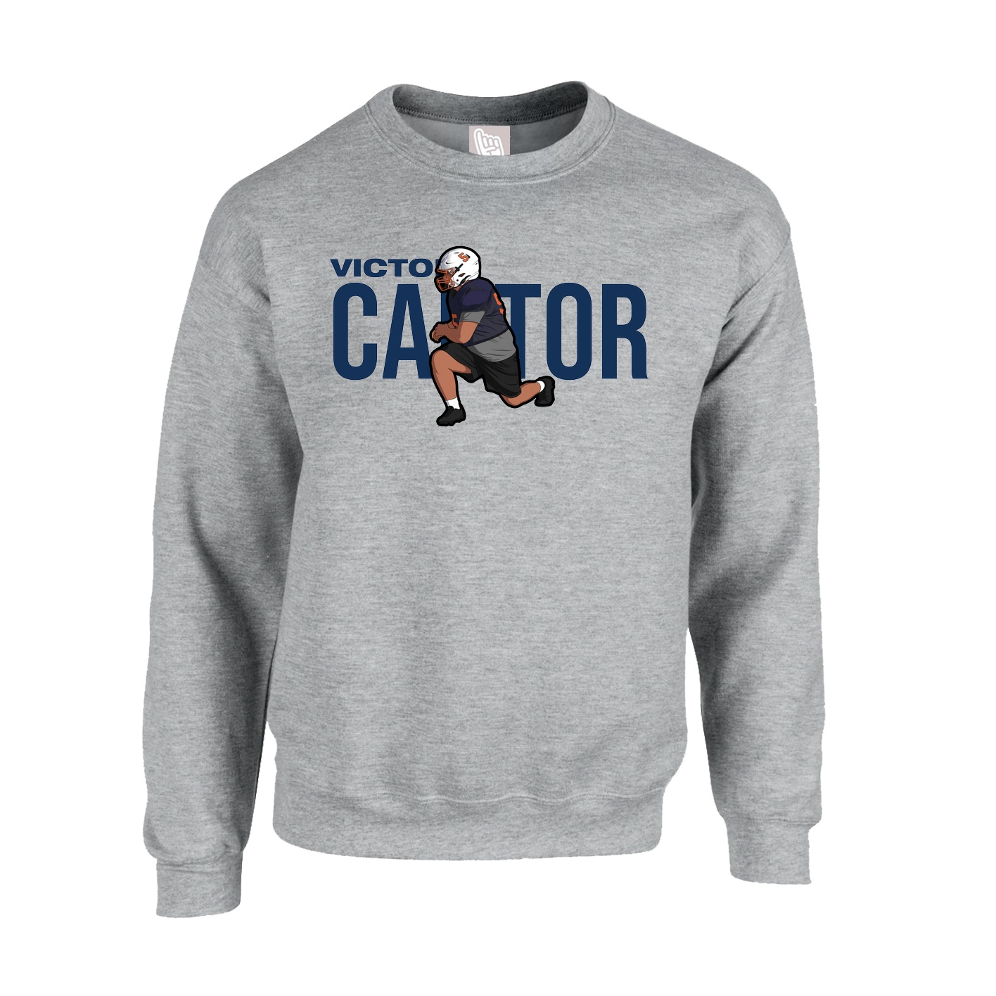 Fleece Crew — Player Name in Grey