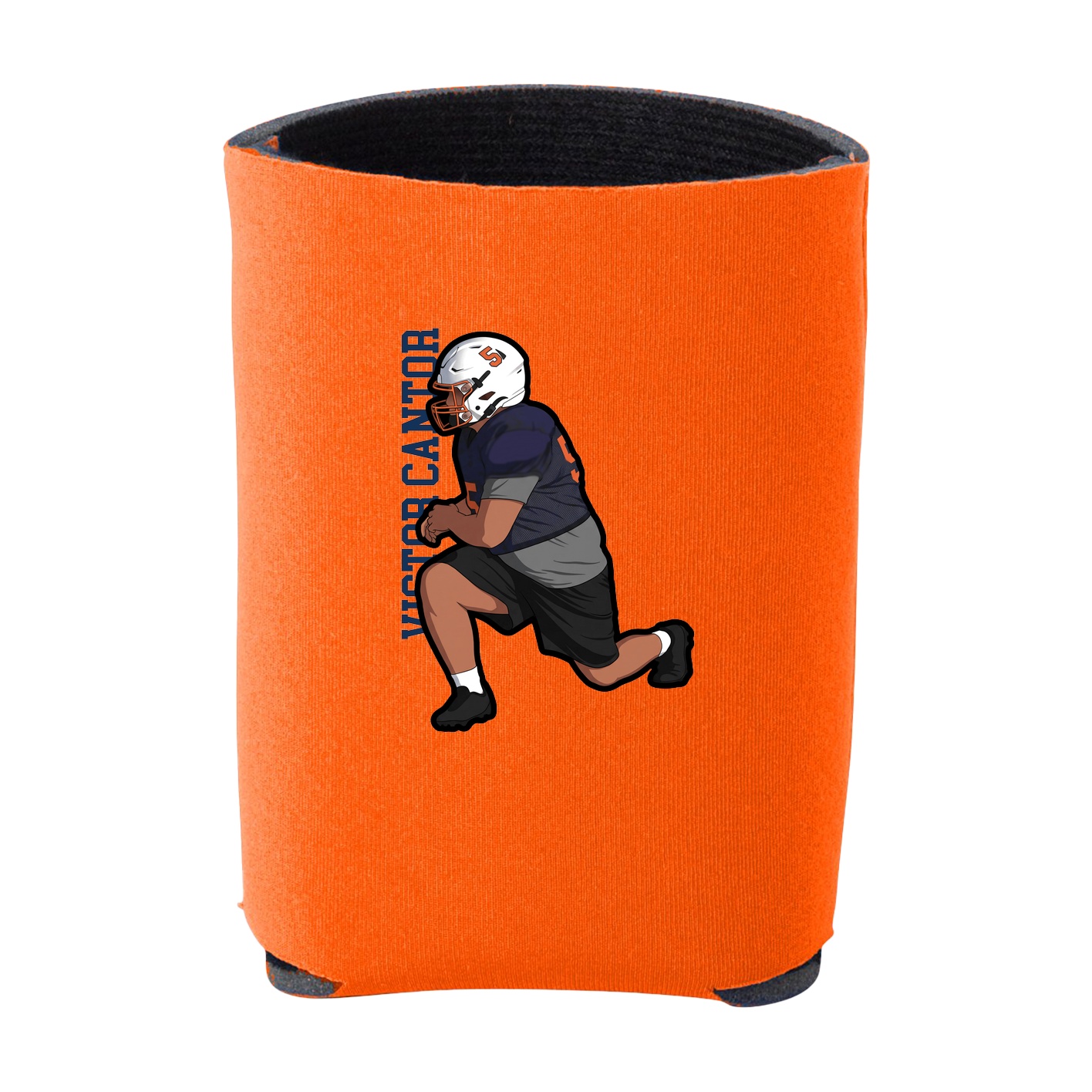 Can Holder — Name Vertical in Orange