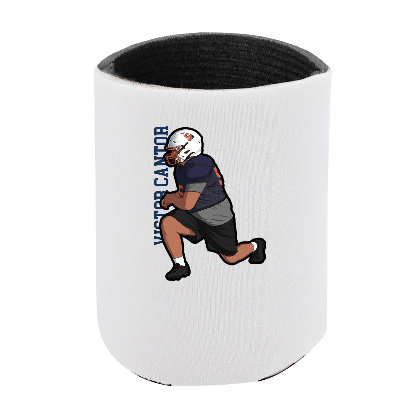 Can Holder — Name Vertical in White