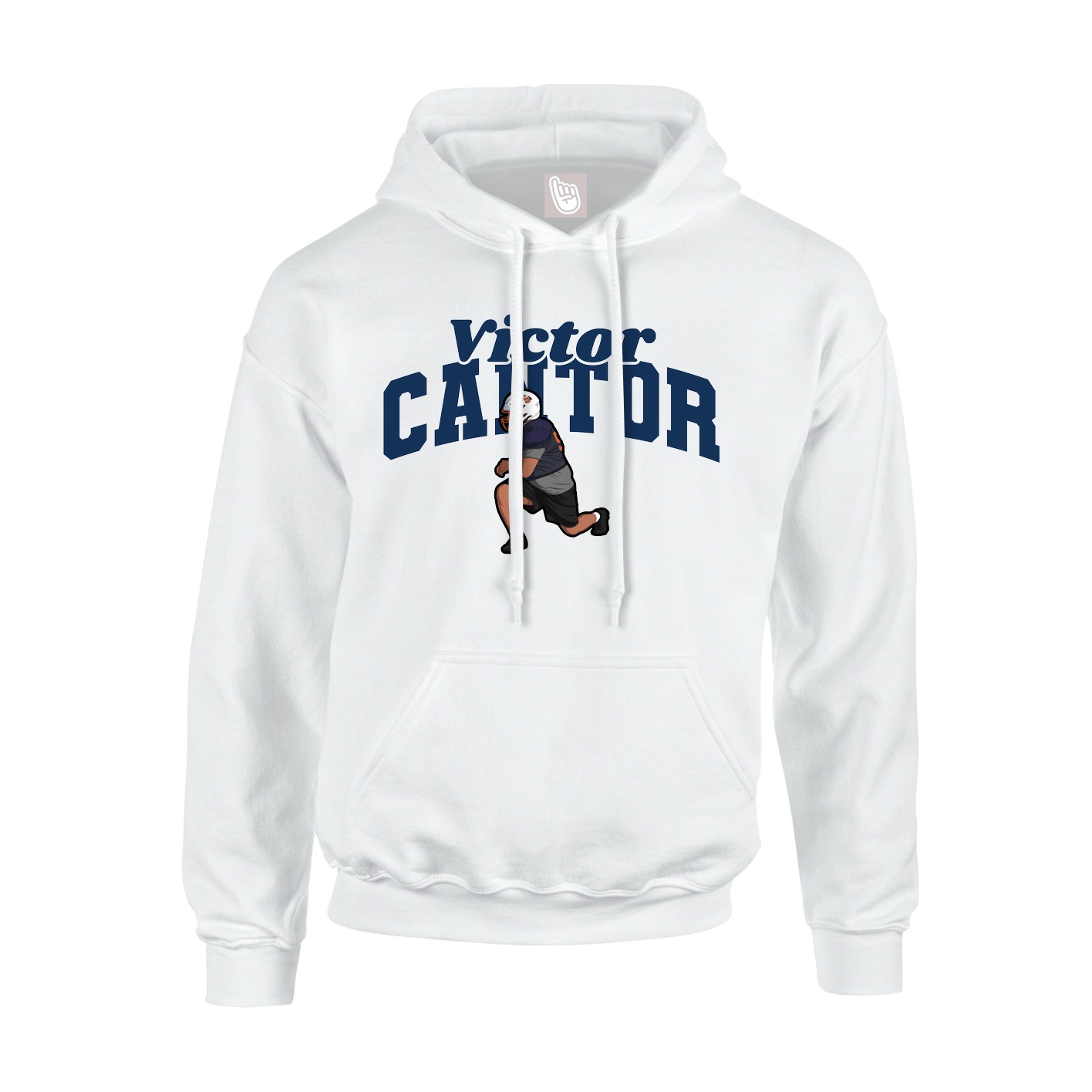 Youth Hoodie — Signature Arch in White
