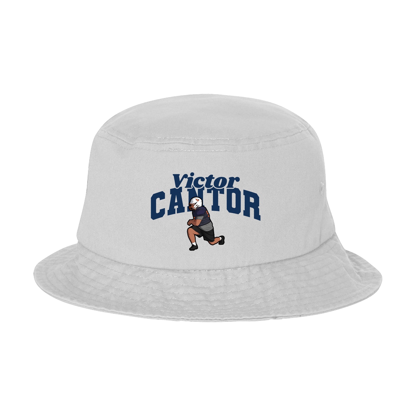 Bucket Cap — Signature Arch in White