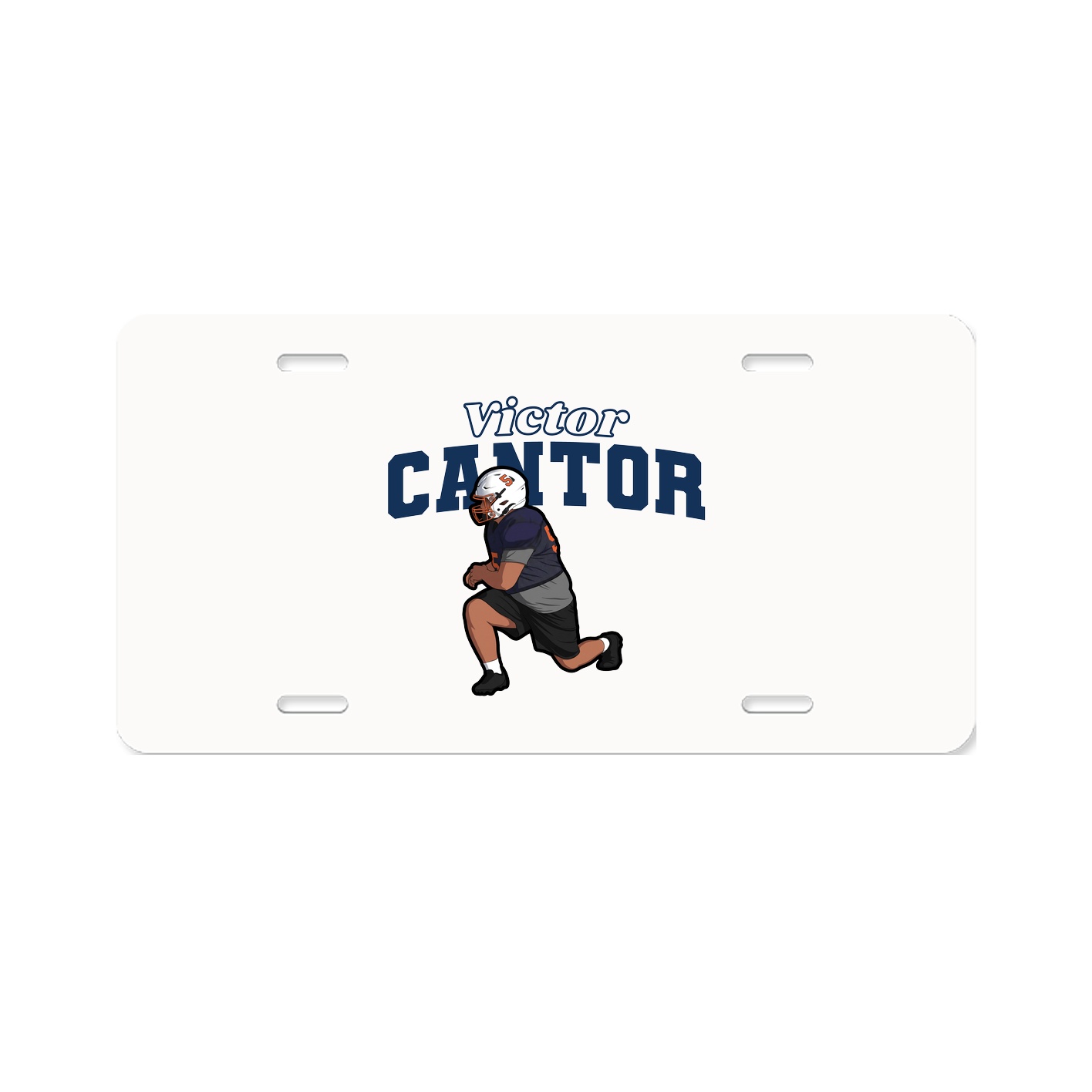 License Plate — Name Arch in Classic
