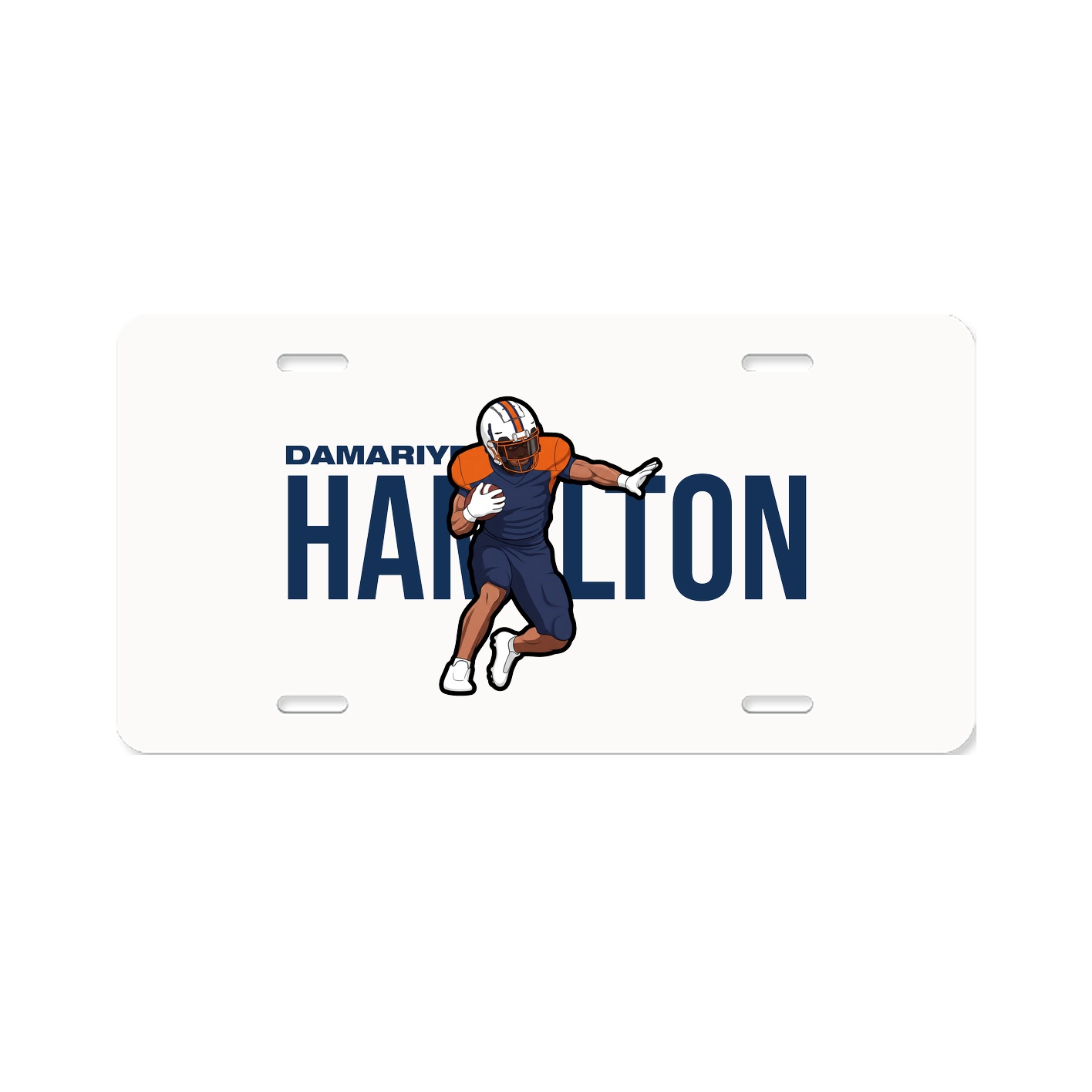 License Plate — Player Name in Classic