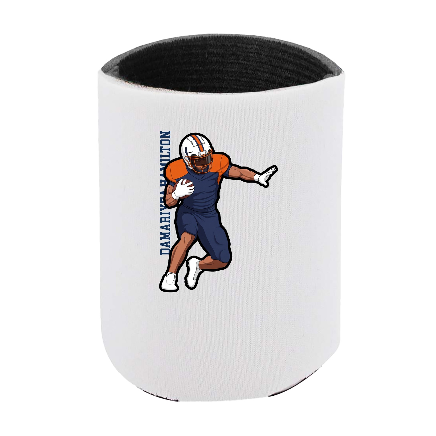 Can Holder — Name Vertical in White