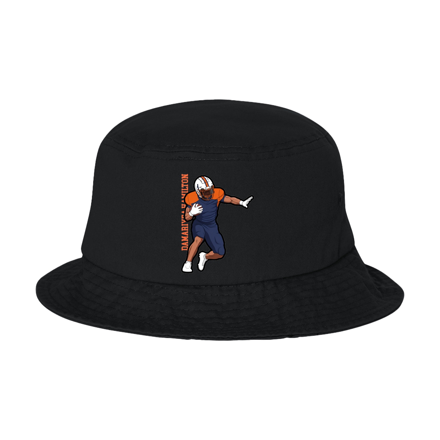 Bucket Cap — Name Vertical in Black