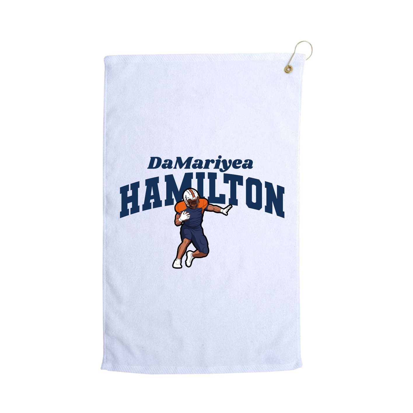 Golf Towel — Signature Arch in White
