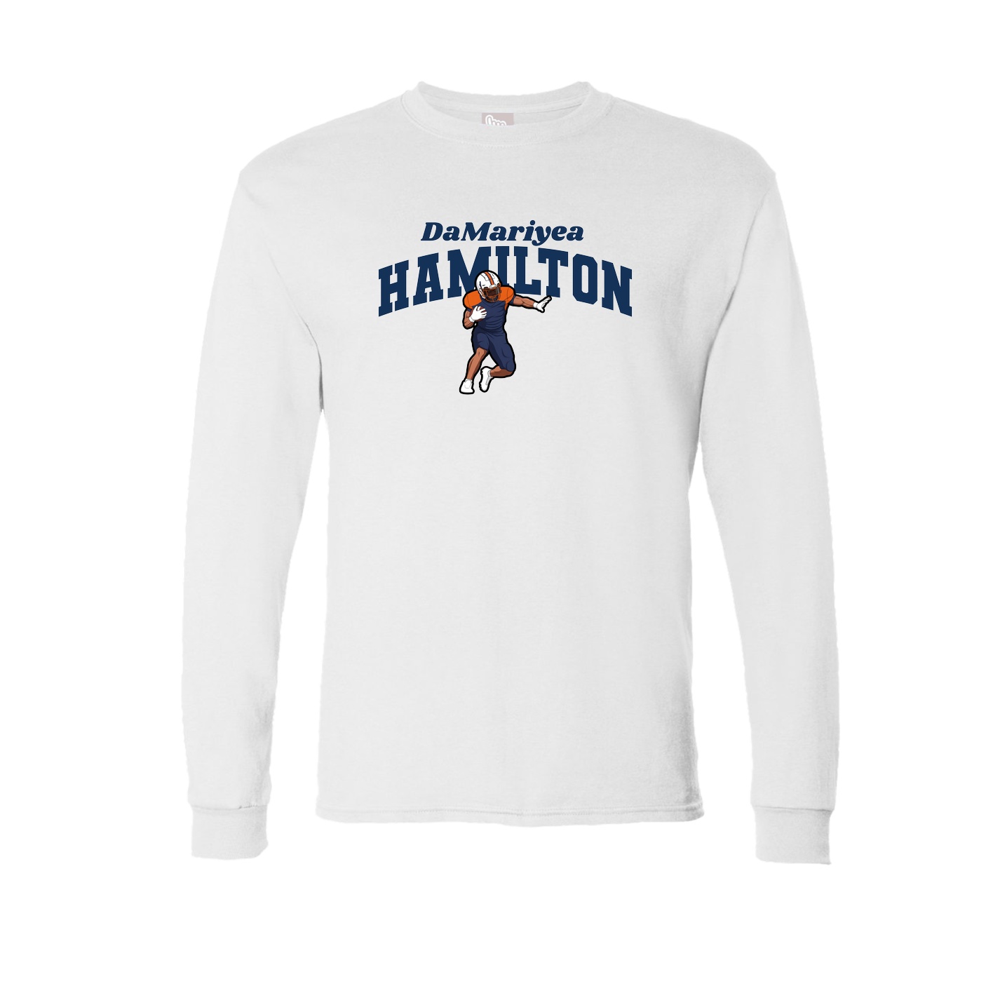 Long Sleeve Tee — Signature Arch in White