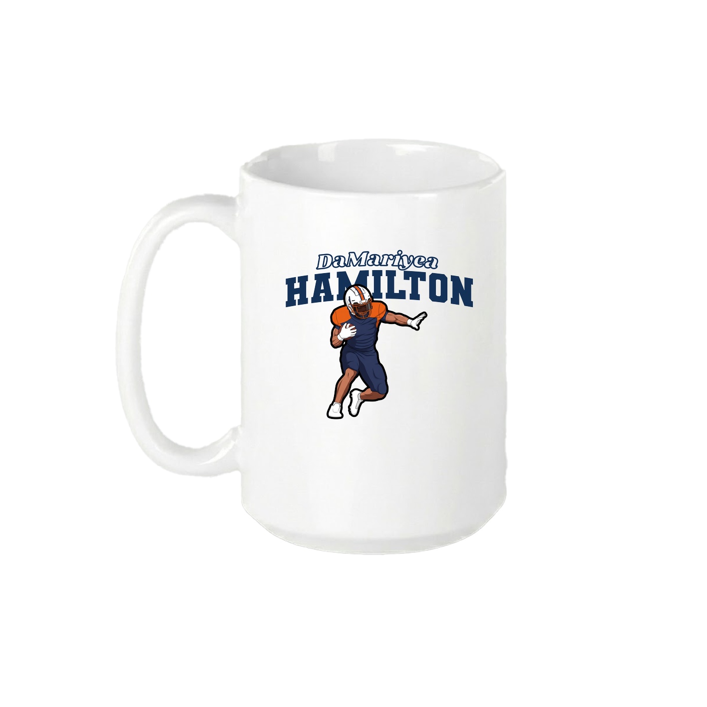 15oz Coffee Mug — Name Arch in White