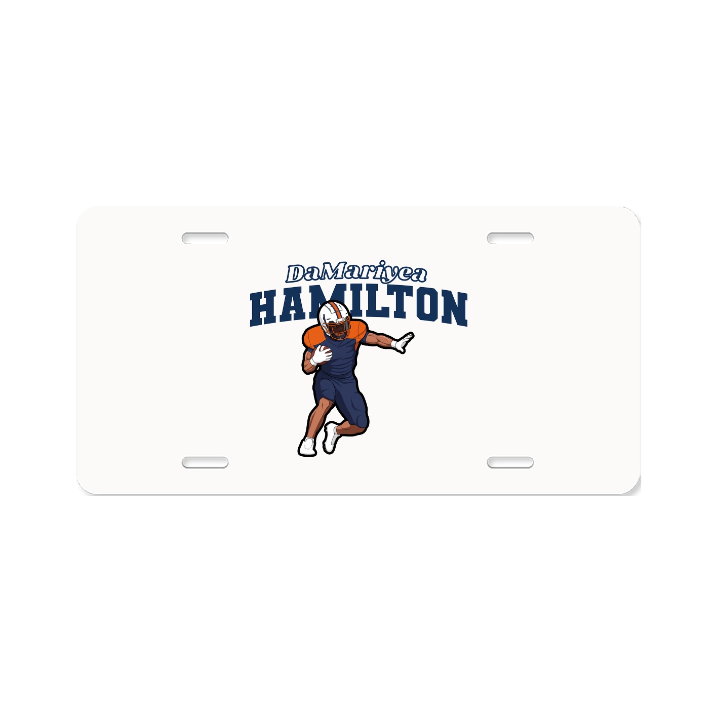 License Plate — Name Arch in Classic