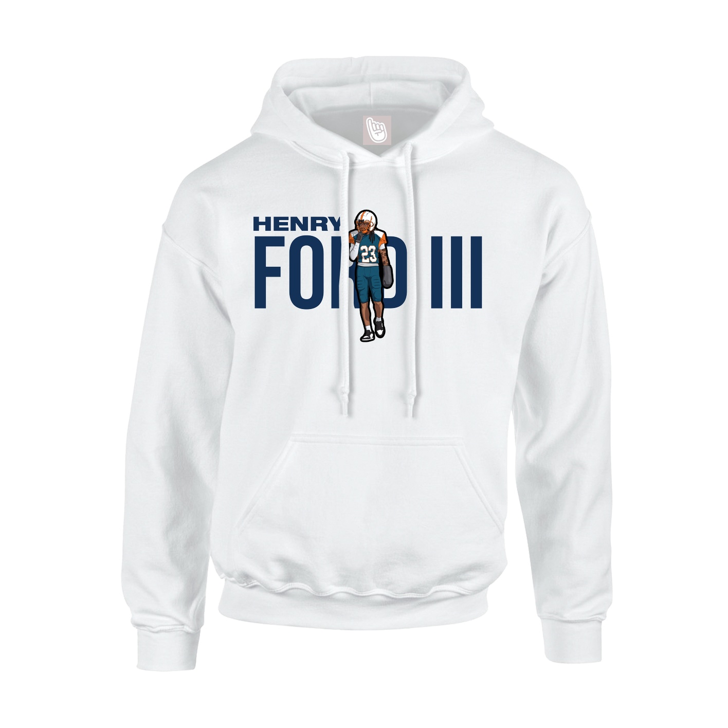 Hoodie — Player Name in White