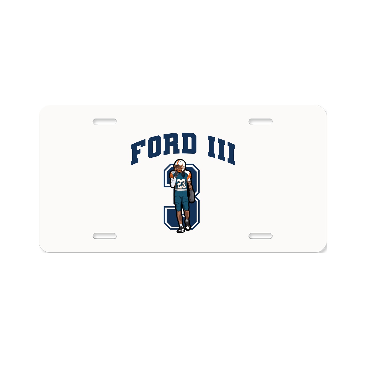 License Plate — Number in Classic