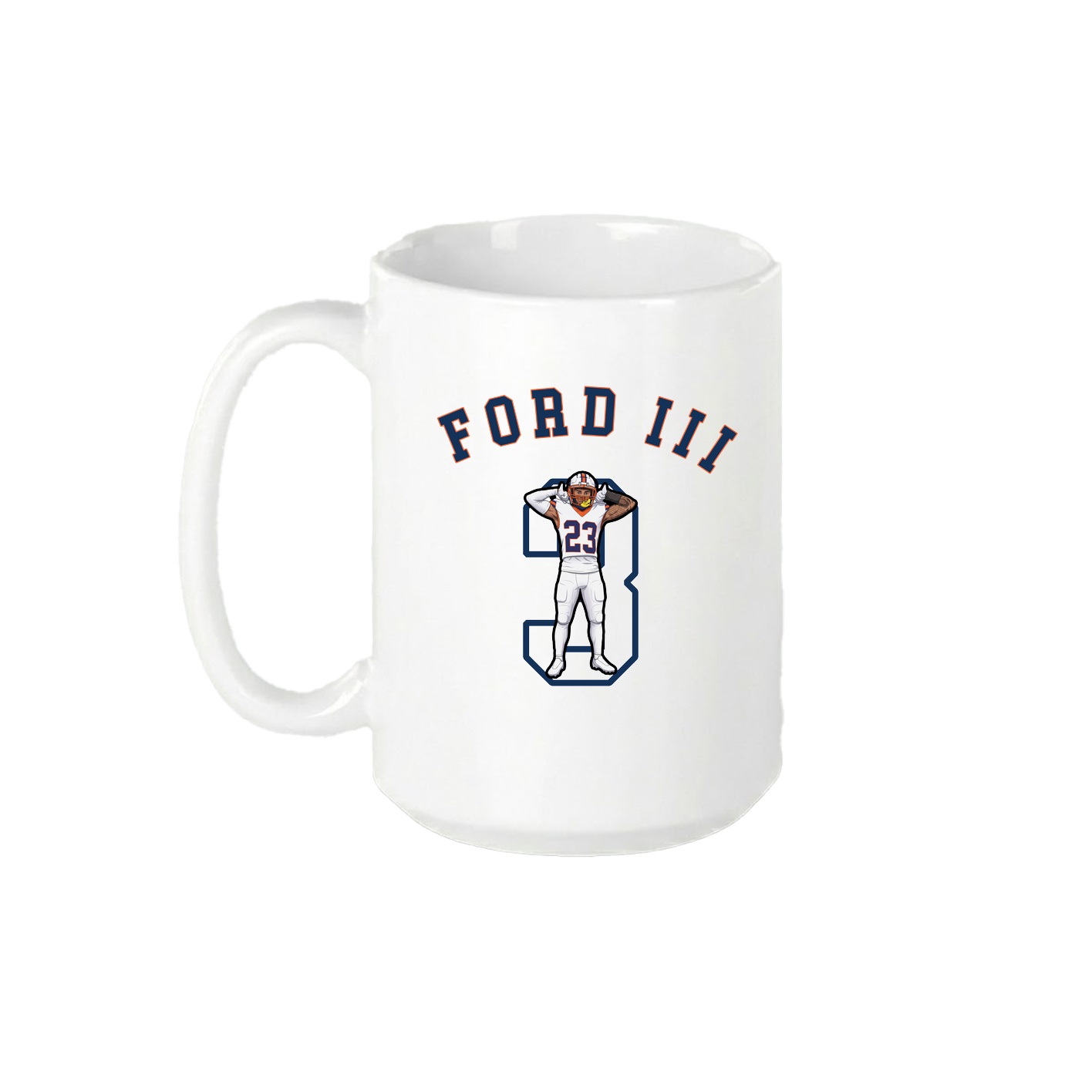 15oz Coffee Mug — Shirsey Arch in White