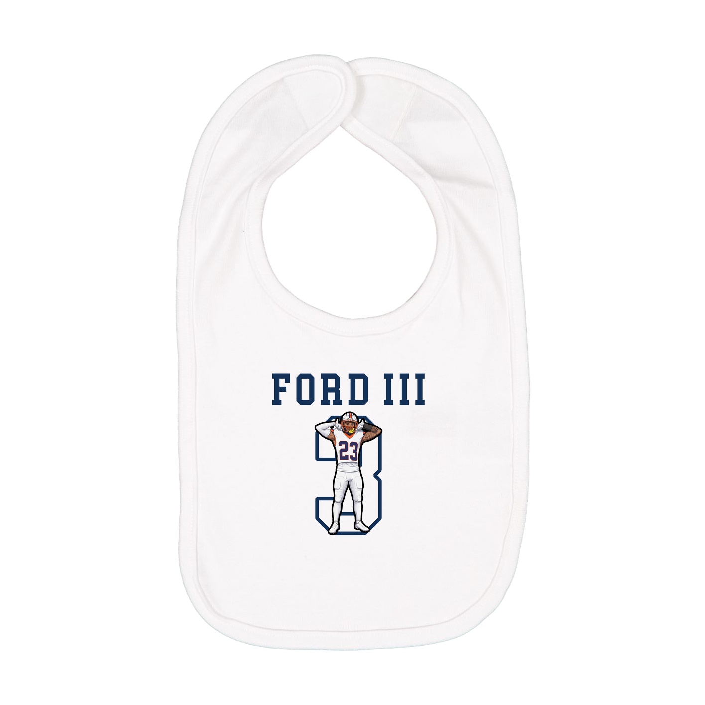 Infant Bib — Shirsey in White