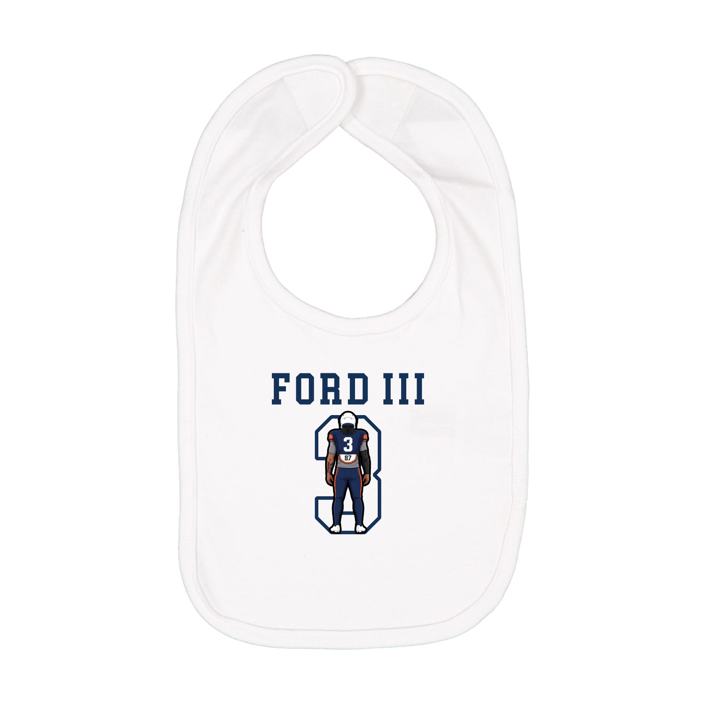 Infant Bib — Shirsey in White