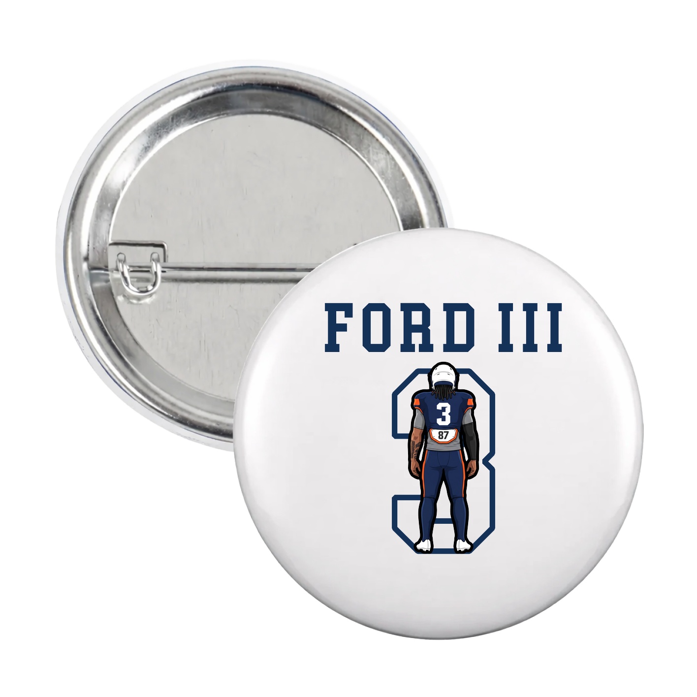 Game Day Button — Shirsey in White