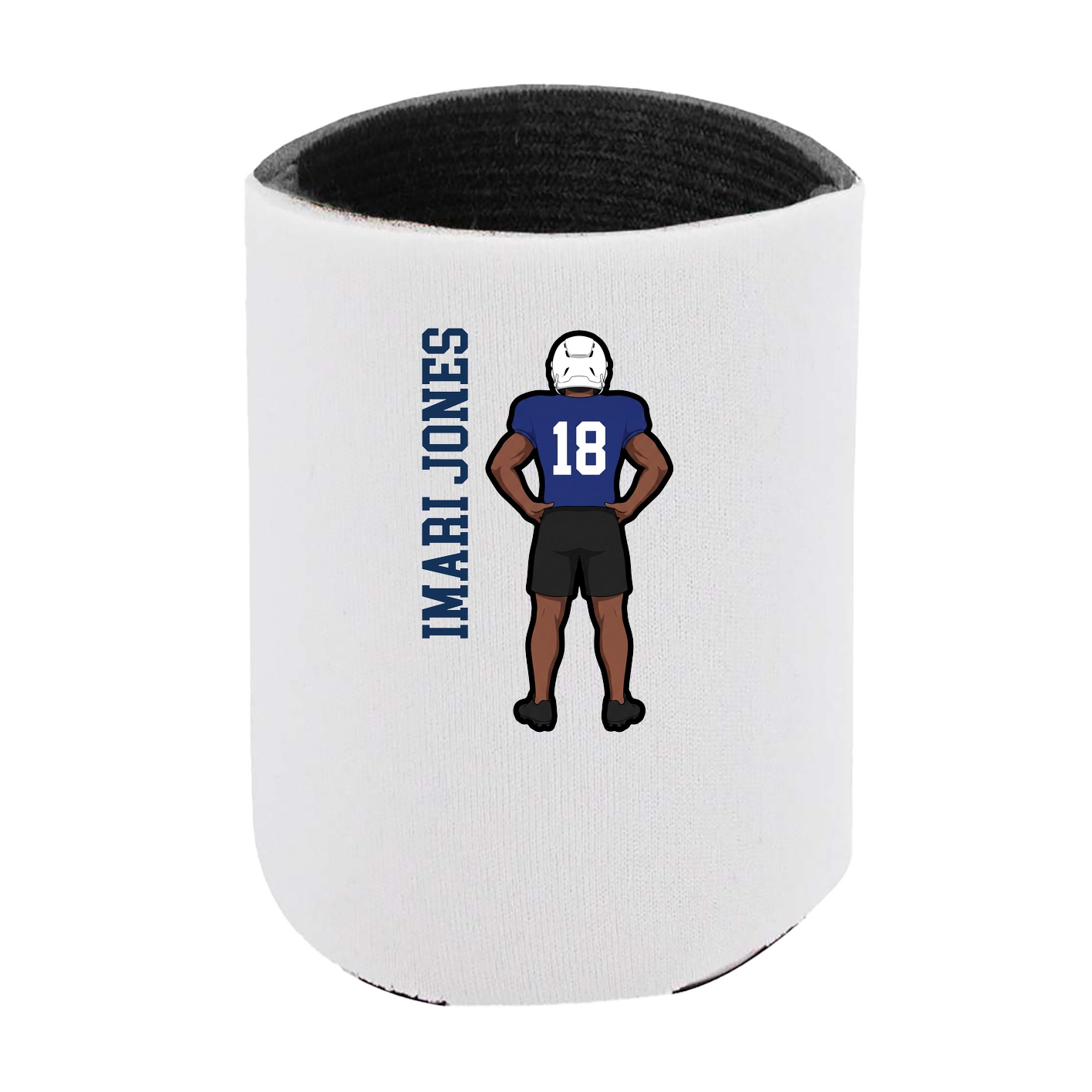 Can Holder — Name Vertical in White