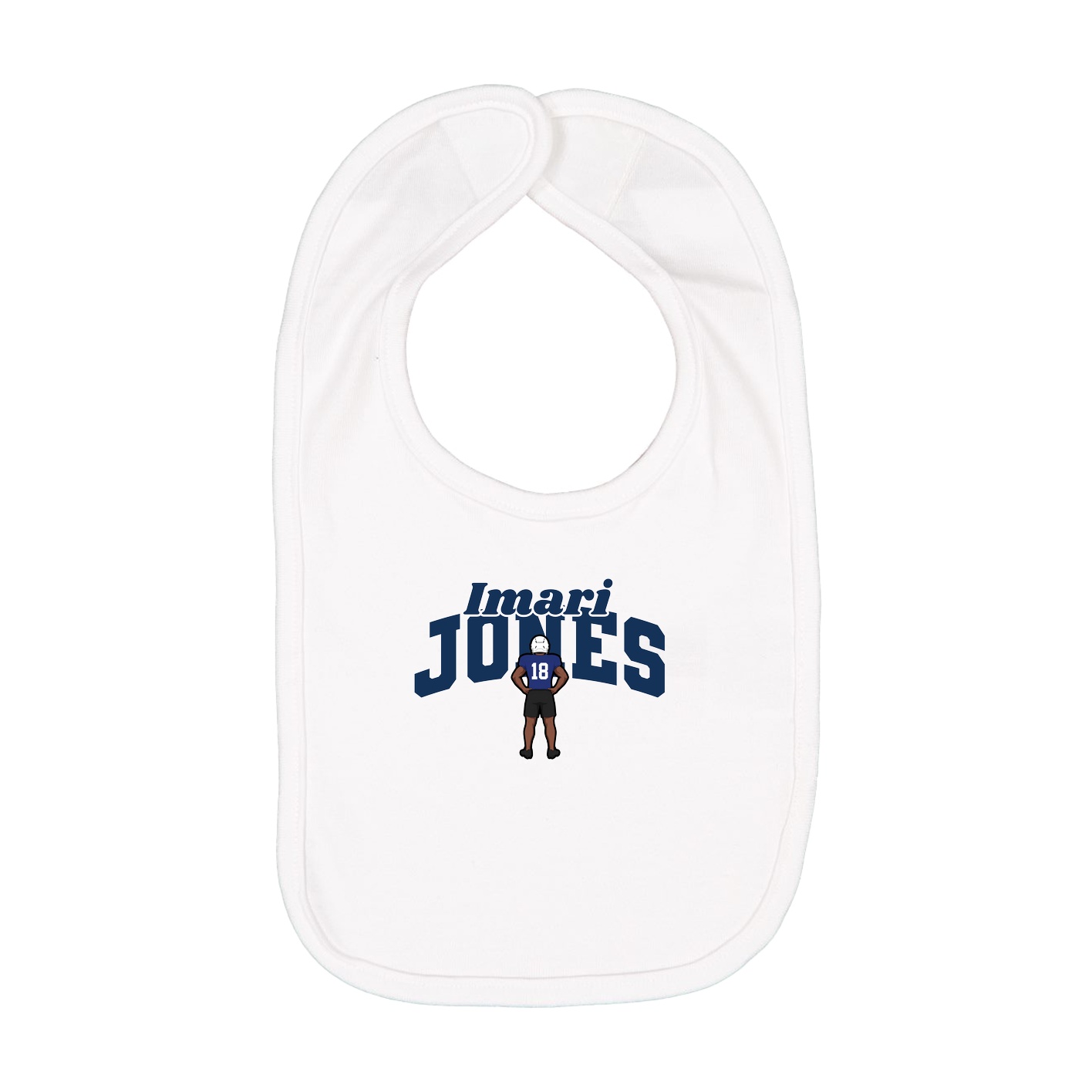 Infant Bib — Signature Arch in White