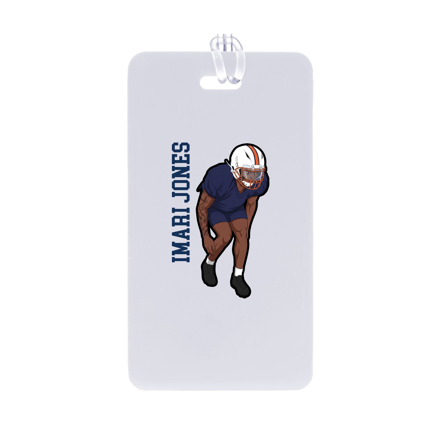 Bag Tag — Name Vertical in Classic