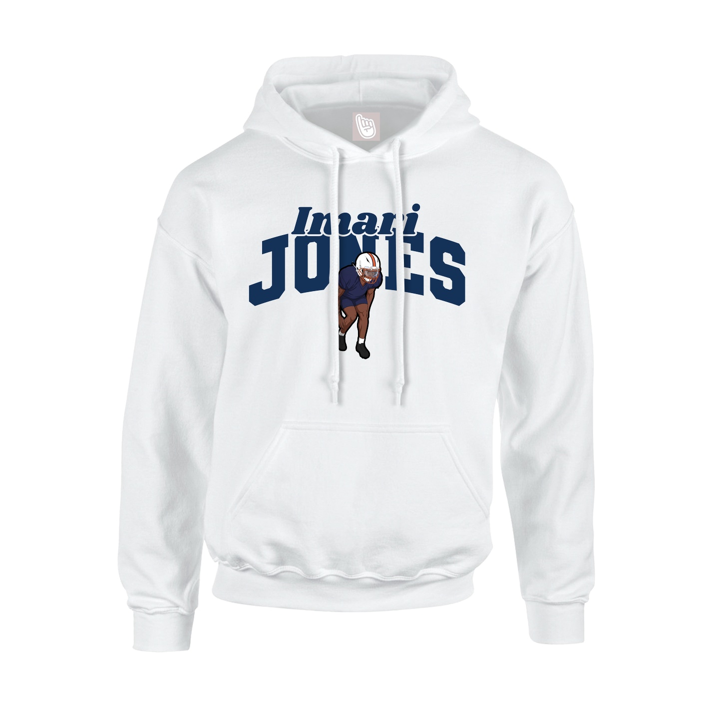 Hoodie — Signature Arch in White