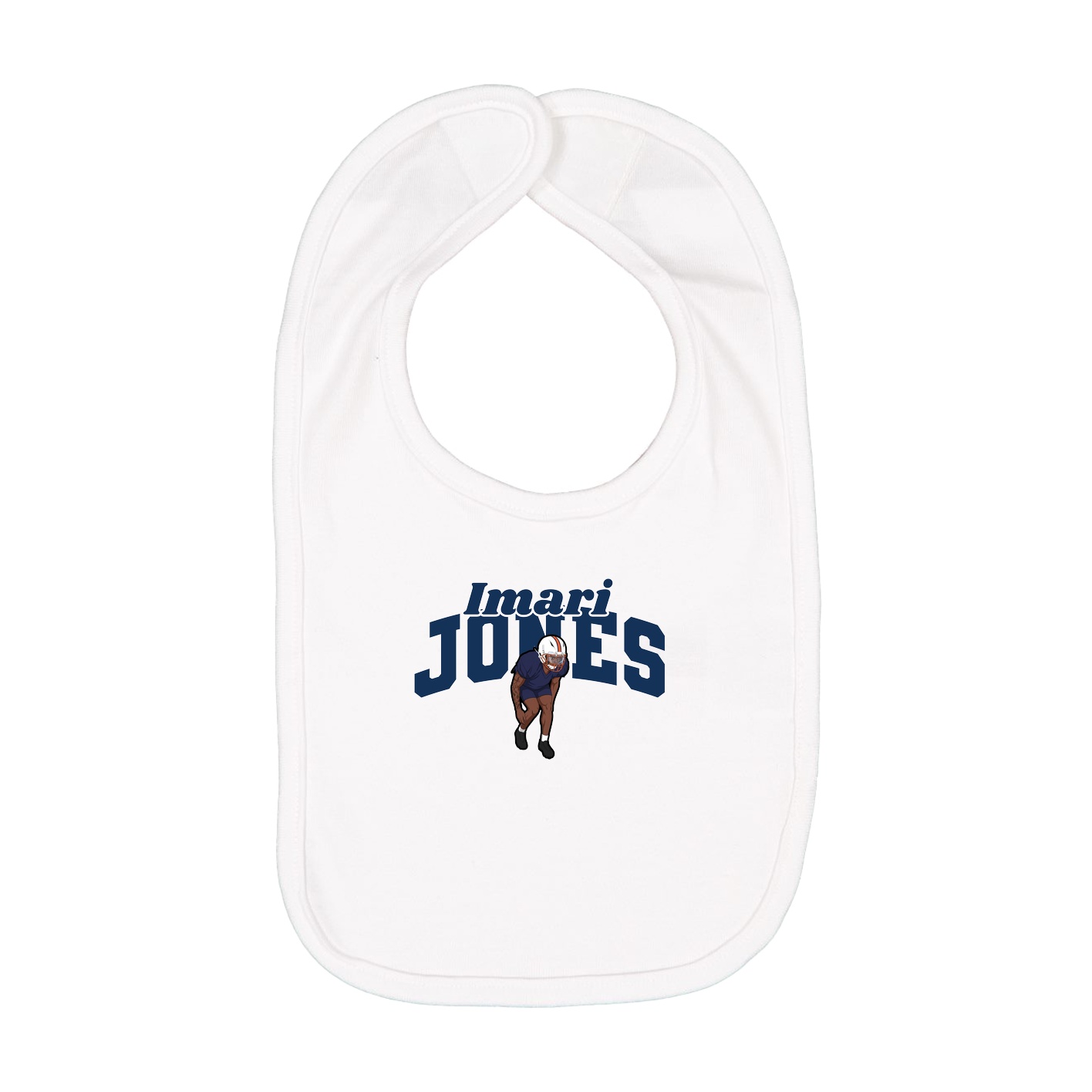 Infant Bib — Signature Arch in White