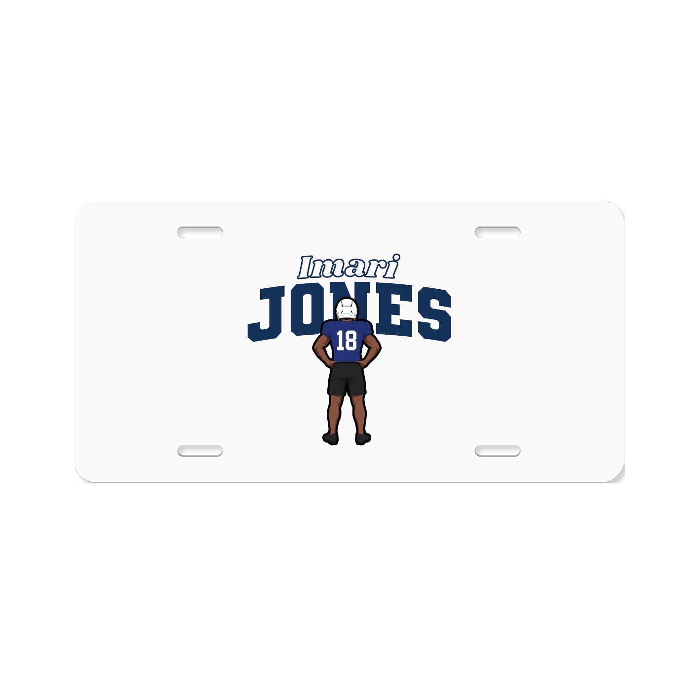 License Plate — Name Arch in Classic